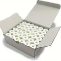 144 Pre-Wound Bobbin Set - 60wt Type A Embroidery Bobbins Class White