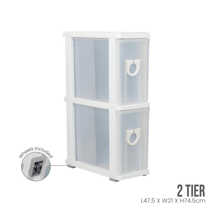2 TIER SLIM KITCHEN DRAWER (502-2)