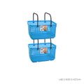 (2PC/PKT) STACKABLE BASKET W/WHEEL (9698-2)