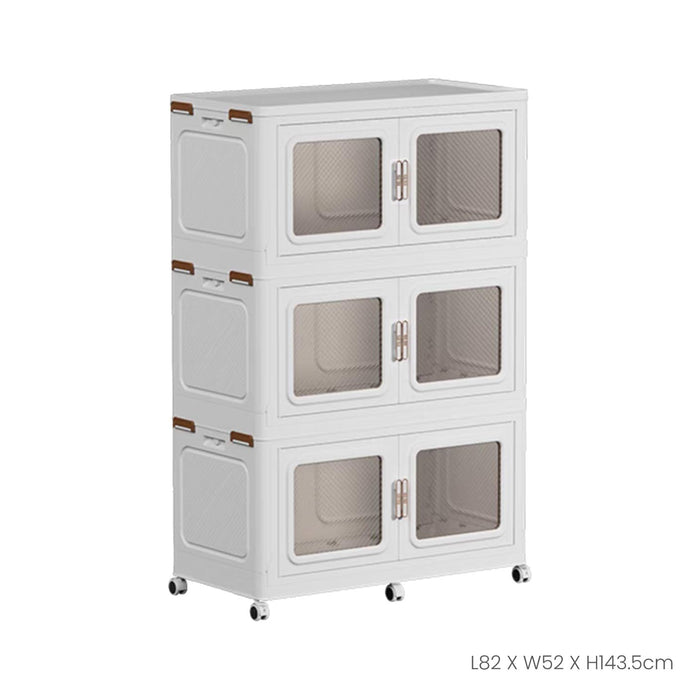 3 TIER-6D-6WHEELS CABINET L82XW52XH143.5CM JP2028-3 (HFH9133)