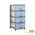 4 TIER CABINET W/WHL (904-4)