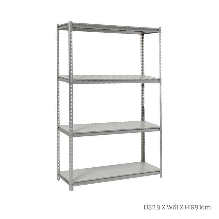 4 TIER DIY BOLTLESS 72INX24INX78IN SILVER (HFH6814)