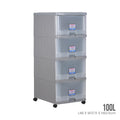 4 TIER MENTON DRAWER W/WHLS (707-4)