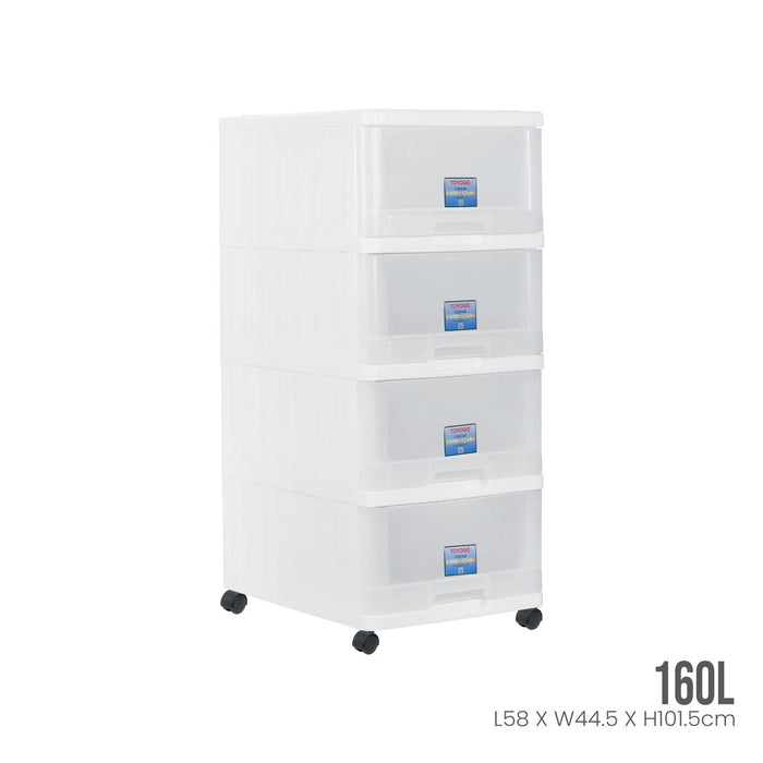 4 TIER MENTON DRAWER W/WHLS (709-4)