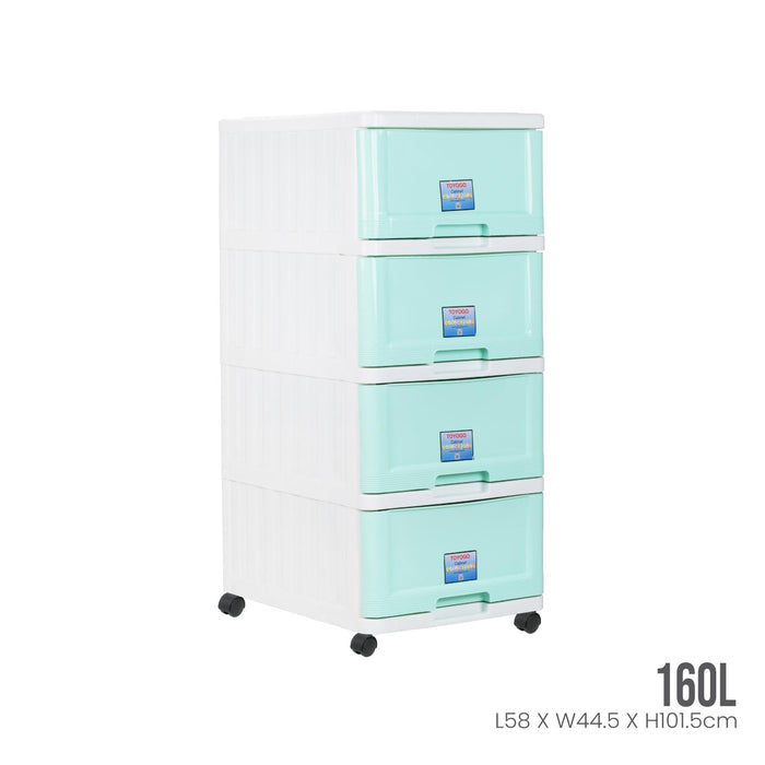 4 TIER MENTON DRAWER W/WHLS (709-4)