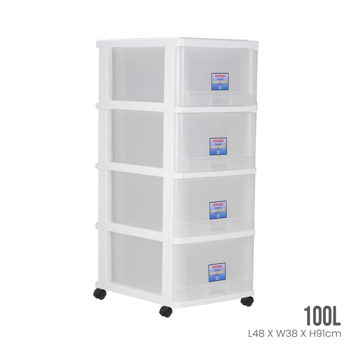 4 TIER MENTON DRAWER W/WHLS (903-4)