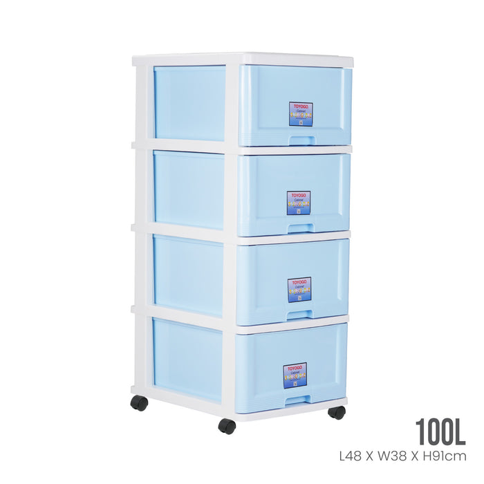 4 TIER MENTON DRAWER W/WHLS (903-4)