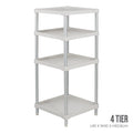 4 TIER PLASTIC RACK 0124 SQ 400X400X928MM (HFH6831)