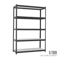 5 TIER DIY BOLTLESS RACK 120X45X183CM BROWN (HFH6725)
