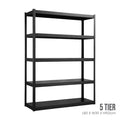 5 TIER DIY BOLTLESS RACK BLACK 80X30X147CM (HFH6722)