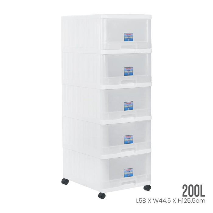 5 TIER MENTON DRAWER W/WHLS (709-5)