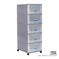 5 TIER MENTON DRAWER W/WHLS (709-5)