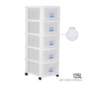 5 TIER MENTON DRAWER W/WHLS (903-5)