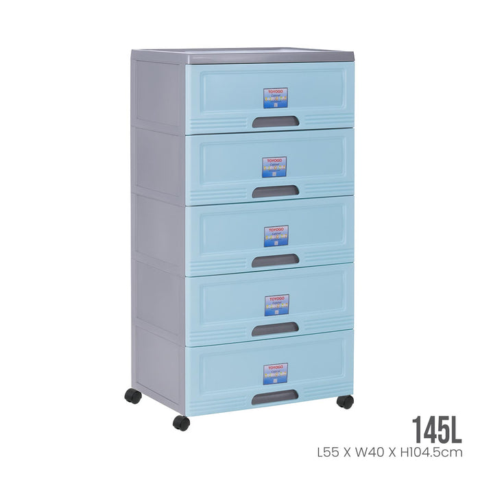 GREY FRAME BABY BLUE DRAWER (609-5GF-BBB)
