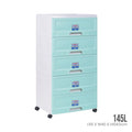 5 TIER WIBBY CABINET W/WHEELS (609-5)