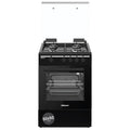50x50 Gas Cooker with 4 Gas Burners, Gas Oven, Euro Pool Type Hob, Made in Turkey - NGC5000BK