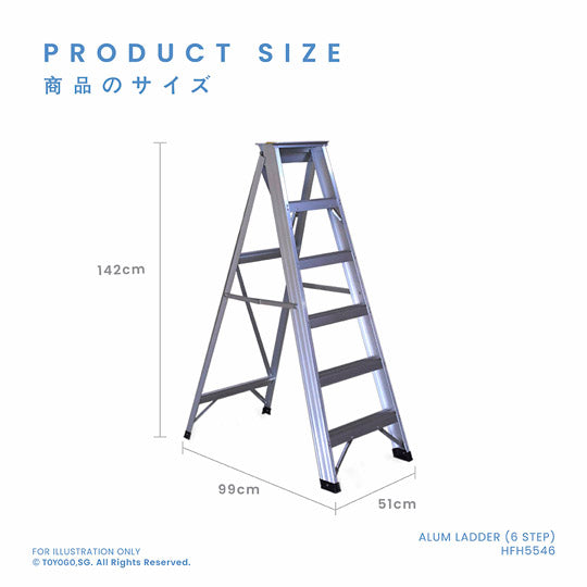 6 STEP LADDER XG-106CA6 (HFH5546)