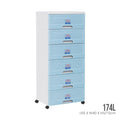 6 TIER WIBBY CABINET W/WHEELS (609-6)