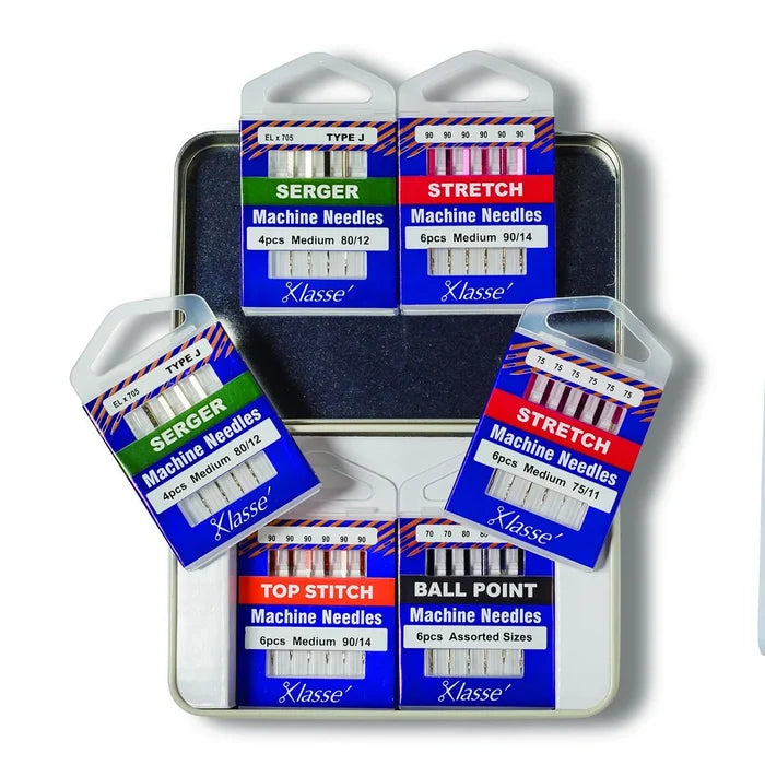 6PC Serger EL705 Needle Variety Tin