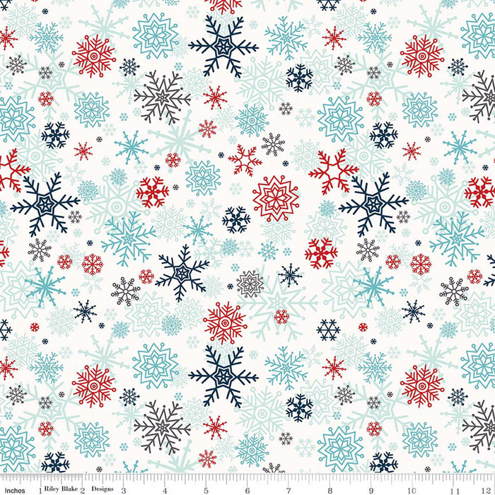 A Perfect Winter - Snowflakes White - C17992-WHITE