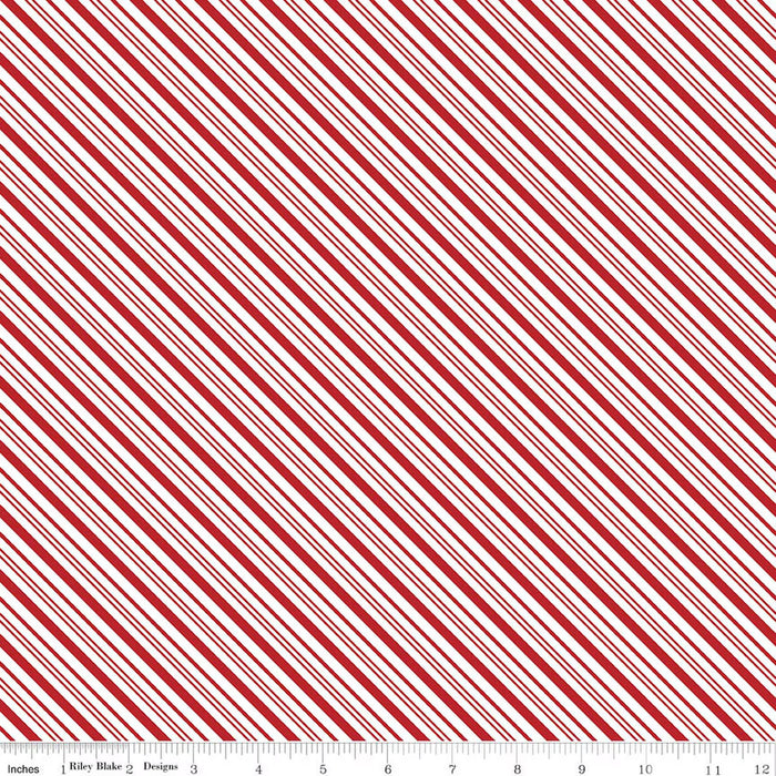 A Perfect Winter - Striped Red - C17995-RED