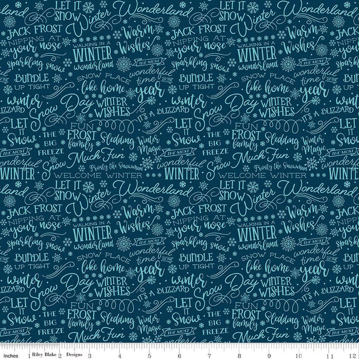 A Perfect Winter - Text Navy - C17993-NAVY
