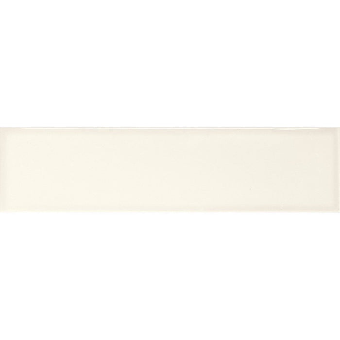 Home Alabaster 3x12 Ceramic Bullnose Tile to finish the edge of a backsplash or bathroom walls