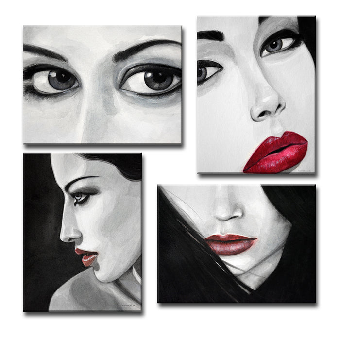 Allure No. 1-4' Wrapped Canvas Wall Art