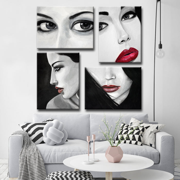 Allure No. 1-4' Wrapped Canvas Wall Art