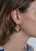 Anabel Aram Farrier Medium Hoops, Gold