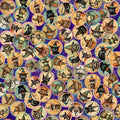 Animal Witches Medallions - Purple - Witchy Poo - 2600 31935 V