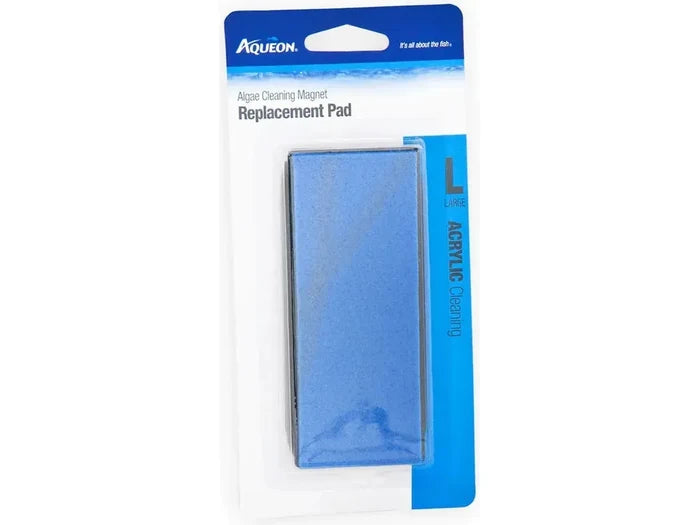 Aqueon Algae Cleaning Magnet Replacement Pad, Glass Cleaning, Large Fish Supplies Aqueon
