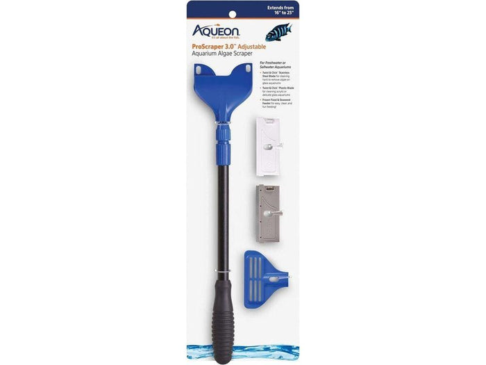 Aqueon ProScraper 3.0 Adjustable Aquarium Algae Scraper Fish Supplies Aqueon