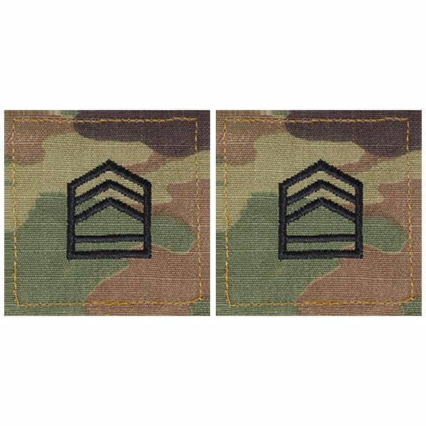 Army ROTC OCP Rank w/hook closure : Sergeant First Class (SFC)