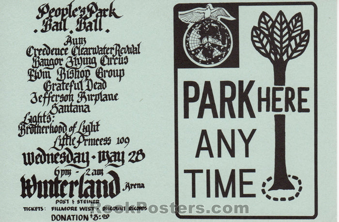 AUCTION - AOR 2.204 - Grateful Dead - 1969 Handbill - Winterland -  Near Mint