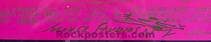 AUCTION - FDD-7-RP-2 - Canned Heat - Alton Kelley - Mouse Signed - 1968 Poster - Family Dog Denver - CGC Graded 9.6