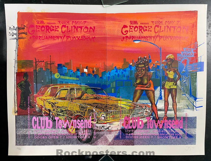 AUCTION - Funk - George Clinton P-funk -  Paired Numbered Silkscreen - 2002 Posters  - Near Mint - SF Rock Posters & Collectibles