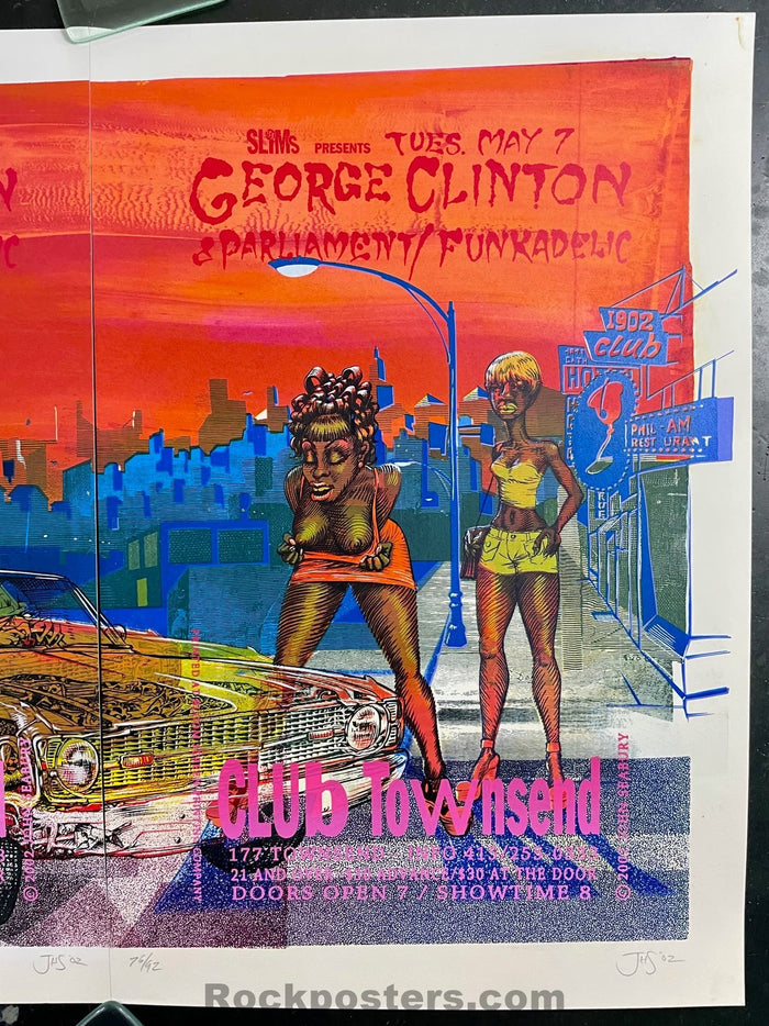 AUCTION - Funk - George Clinton P-funk -  Paired Numbered Silkscreen - 2002 Posters  - Near Mint - SF Rock Posters & Collectibles