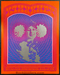 AUCTION - Neon Rose 20 - Victor Moscoso Signed - 1967 Poster - KMPX Radio - Excellent