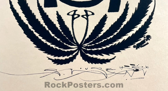 AUCTION - Zig Zag Man - Stanley Mouse Signed - 1960s Silkscreen Poster - Excellent - SF Rock Posters & Collectibles