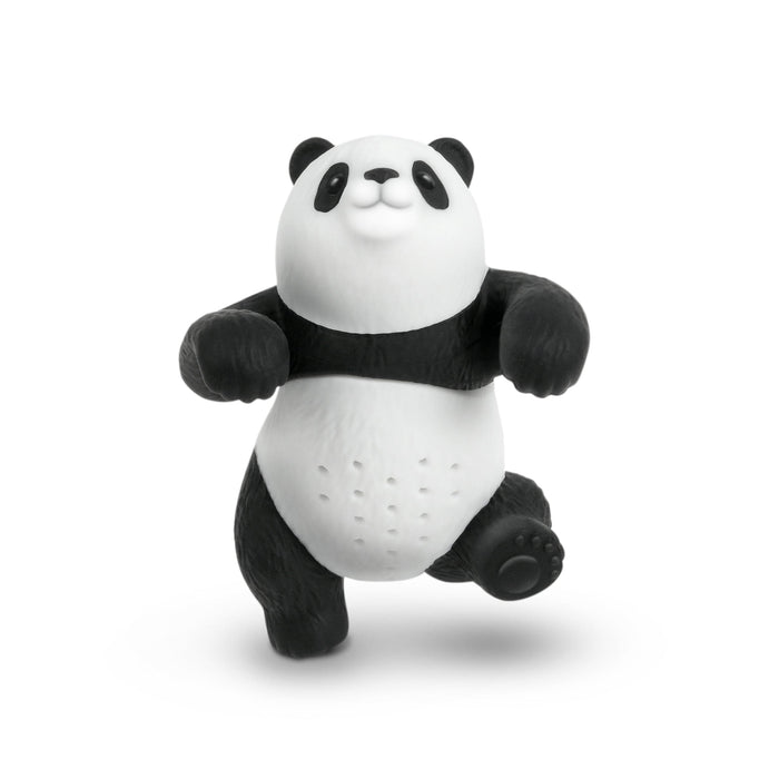 A silicone tea infuser that looks like a panda