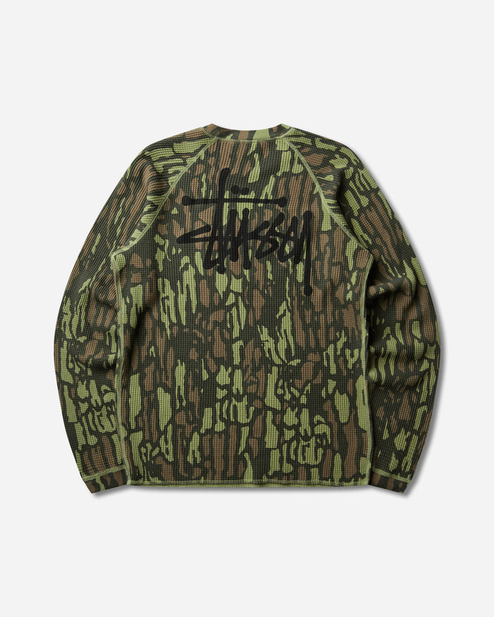 Stüssy Raglan Thermal Basic Stock Tree Bark Camo T-Shirts Longsleeve 1140356SJ 3104