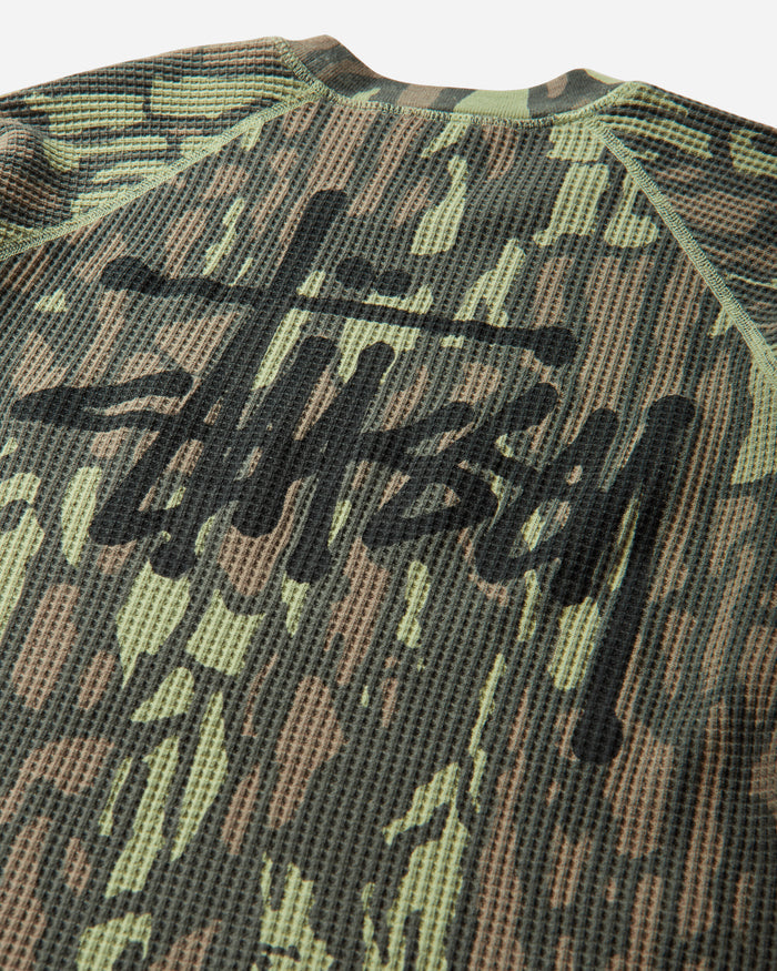 Stüssy Raglan Thermal Basic Stock Tree Bark Camo T-Shirts Longsleeve 1140356SJ 3104