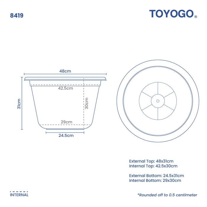 BASIN 19 INCH (DEEP) (8419)