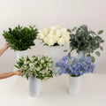 Beautiful Blues Bouquet Bar Flower Kit Vase - Image