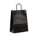 Black Kraft Paper Shoppers Bag