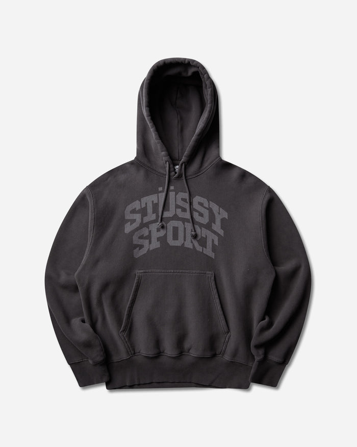Stüssy Block Sport Gar. Dyed Hood Faded Black Sweatshirts Hoodies 1925217SJ FADED BLACK