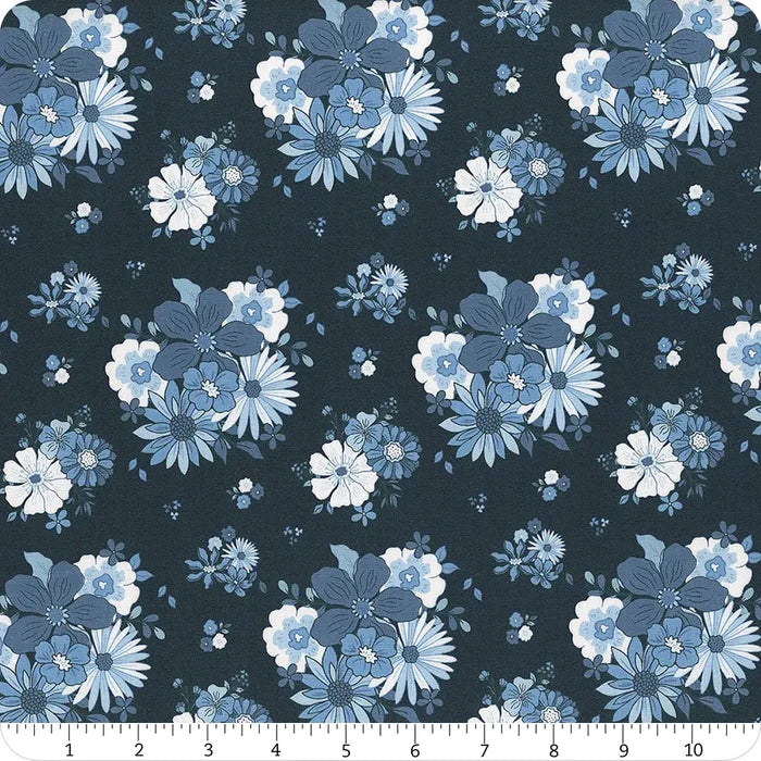 Blue Blooms and Threads - Navy Main - C17120-NAVY