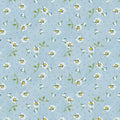 Blushing Meadow - Blue Medium Floral Toss - 89305-415