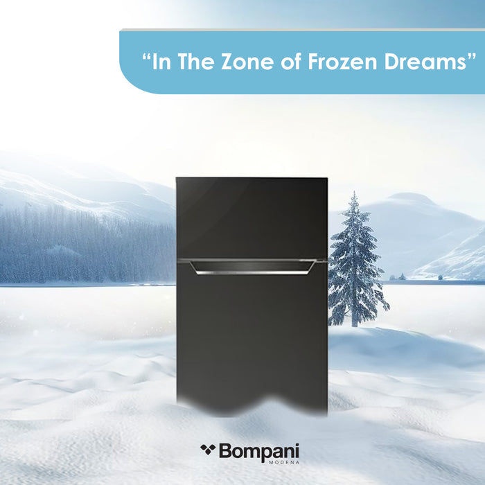 Bompani Double Door Refrigerator  112 Liter Black Model - BR100SS